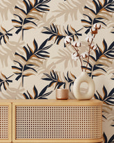 Minimalist Abstract Leaves Wallpaper